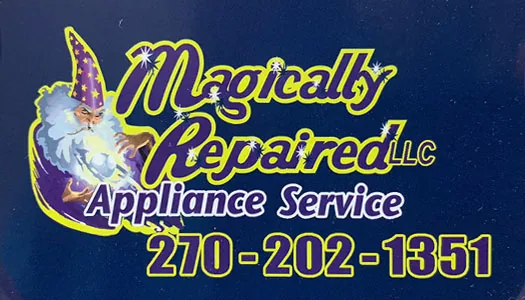 The current Magically Repaired business card
