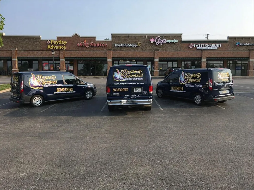 The Magically Repaired fleet, rear view