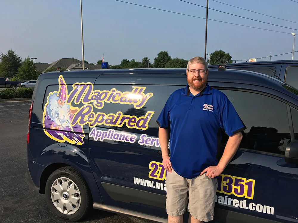 A Magically Repaired service van